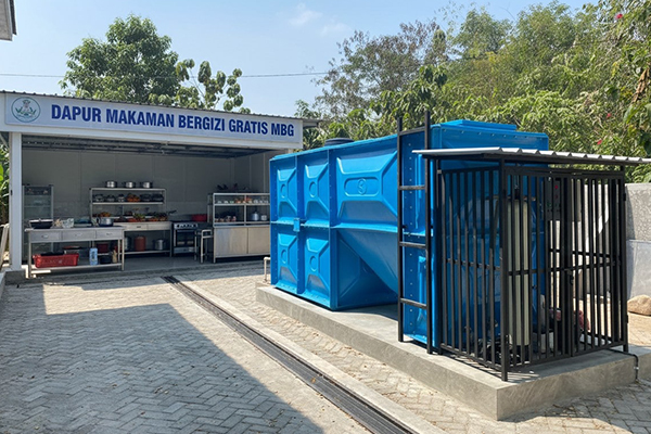 Sistem pengolahan limbah untuk fasilitas penyedia makanan dan program Makan Bergizi Gratis (MBG).